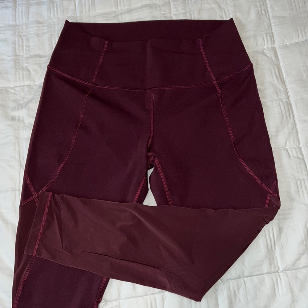 Lululemon burgundy leggings
